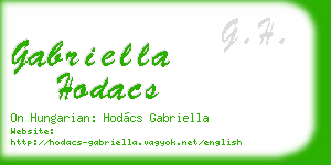 gabriella hodacs business card